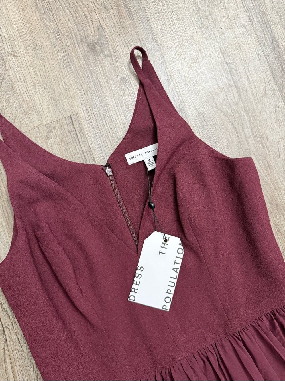 Dress The Population • Alicia Chiffon Fit & Flare Dress - Picture 9 of 16